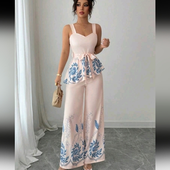 2 Pieces Women's Elegant Romantic Date & Holiday Outfit - Picture 3 of 4